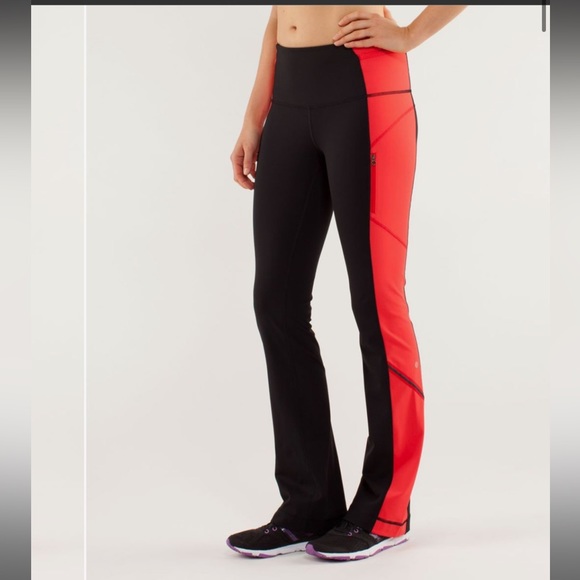 ❤️❤️ LULULEMON ICE QUEEN PANT-LOVE RED/BLACK-4❤️❤️ - Picture 11 of 16